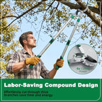heavy duty anvil lopping shears -2 inch cutting, side view