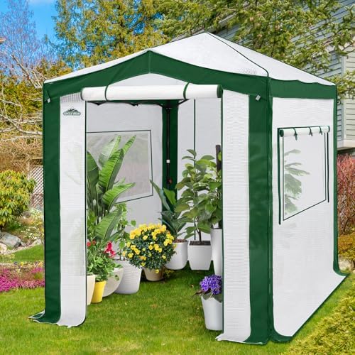 eagle peak 8x6 walk in pop up greenhouse, main product view
