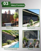 vensovo 3ft x 50ft privacy fence screen, side view