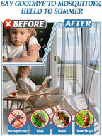 65x10ft ultra-fine mesh mosquito net, also for halloween showing dimensions