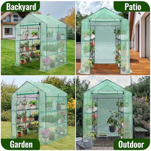 greengro greenhouse, 57 × 57 × 76" portable on a desk or shelf