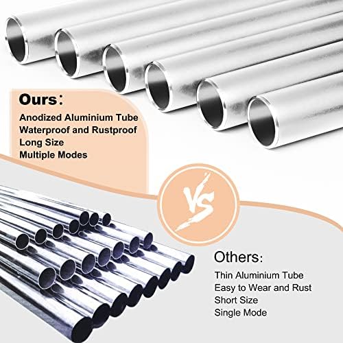 bursvik 37" aluminum wind chimes for outside (silver) on a desk or shelf