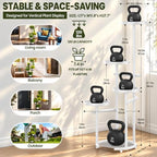 tosking tall 5-tier round metal corner plant stand, close-up detail