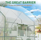 specilite 56×56×78inch walk-in greenhouse for outdoors garden plant showing dimensions