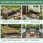 summsun outdoor bench cushion pad, 48 x 18 on a desk or shelf