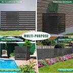 3 panels metal air conditioner fence, 42" h on a desk or shelf