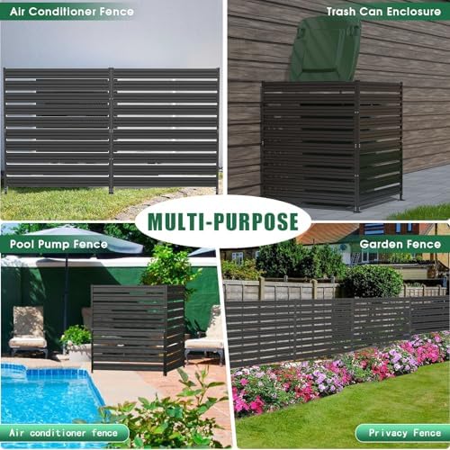 3 panels metal air conditioner fence, 42" h on a desk or shelf