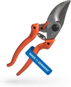 Original LÖWE 9 Bypass Pruning Shears 9.104 with Adjustable Grip Width - Sharp Carbon Steel Blades with Non-Stick Coating Ideal for Cutting Plants, Roses, and Cut Flowers