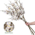 florisso 6 pcs artificial cherry blossom branches spring showing dimensions