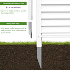 36" w x 45" h reinforced white vinyl shown in use