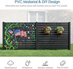 kozyard 50" w x 48" h outdoor privacy, side view
