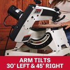 jet 18-inch variable-speed scroll saw, 120v 1ph (jwss-18b), close-up detail