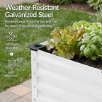 best choice products 48x24x30in galvanized raised garden bed on a desk or shelf