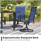 patio swivel chairs set of 2, outdoor swivel, close-up detail