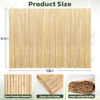 natural bamboo slat screening, 6.5ft x 13ft bamboo, close-up detail
