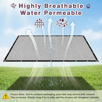90% sun shade cloth with gromments, 0 8', package contents