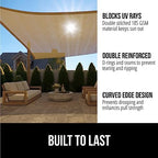 gorilla grip heavy duty sun shade sail for shown in use
