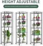 mini 5-tier greenhouse for indoor ,15.7" l×11.8" w×62.3", package contents