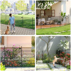 10 panel no dig decorative garden with gate on a desk or shelf