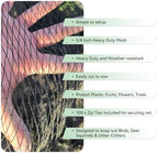 bird netting 25x50 ft 1 inch mesh heavy on a desk or shelf