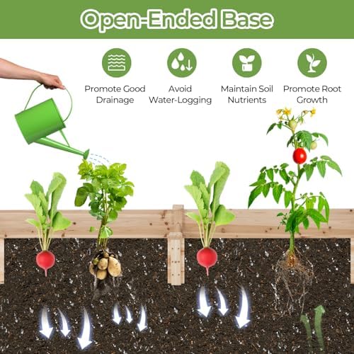 s afstar raised garden bed with trellis &, close-up detail