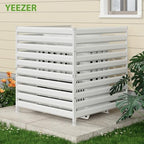 42” h x 38” w air conditioner fence, front angle view