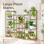 bamworld large hanging plant stand indoor tall plant, side view