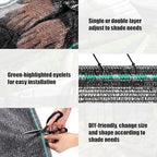 amagenix 50% shade cloth roll, 5'10" x 100 showing dimensions