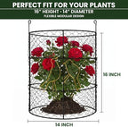 dhampooh garden cloches for plants, outdoor plant protectors, side view