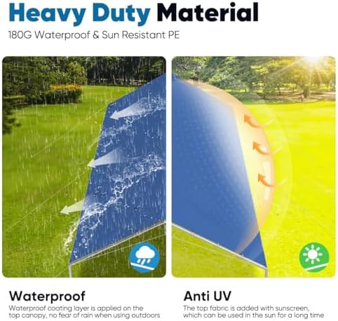 quictent 10x20 ft heavy duty car canopy galvanized, package contents