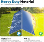 quictent 10x20 ft heavy duty car canopy galvanized, package contents