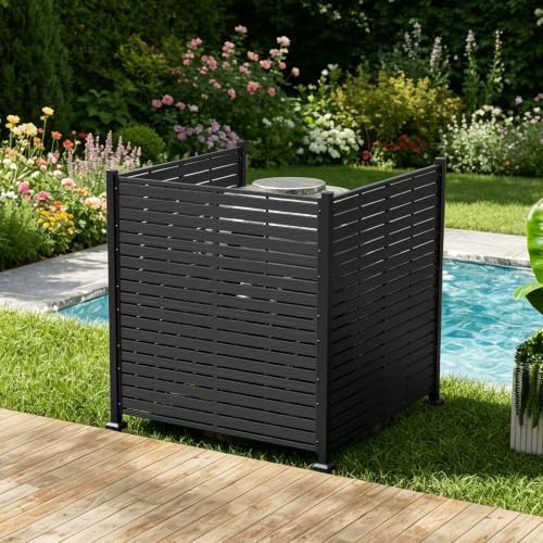 3 panels outdoor air conditioner fence, 48" w, package contents