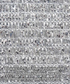 70% reflective aluminum shade cloth 13x24 ft – shown in use