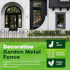 24in(h) x 10.83ft(l) decorative garden fence - tall, package contents