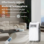 shinco 10,000 btu portable air conditioner - 3-in-1, front angle view