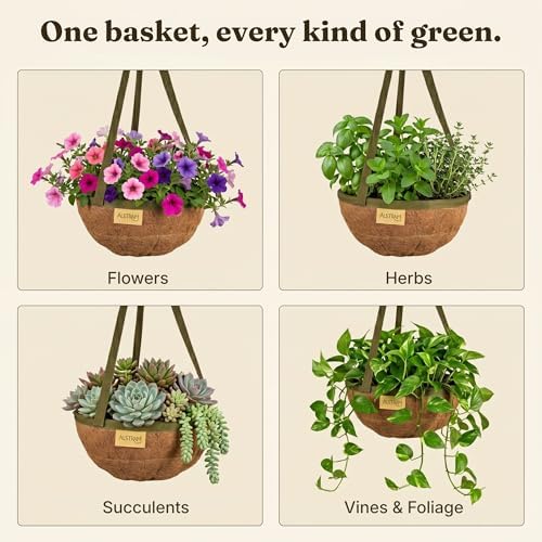 15 inch handmade coco fiber hanging basket 2, package contents