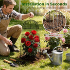 xl metal garden cloches for plants, 17" tall on a desk or shelf