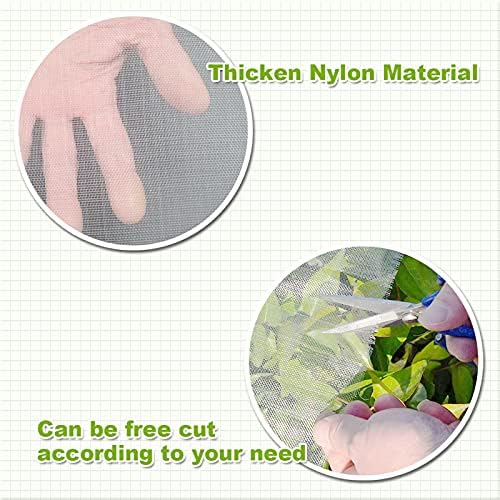 ybb bug insect garden barrier netting plant cover shown in use