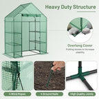 happygrill greenhouses for outdoors,potable greenhouse with pe cover, side view