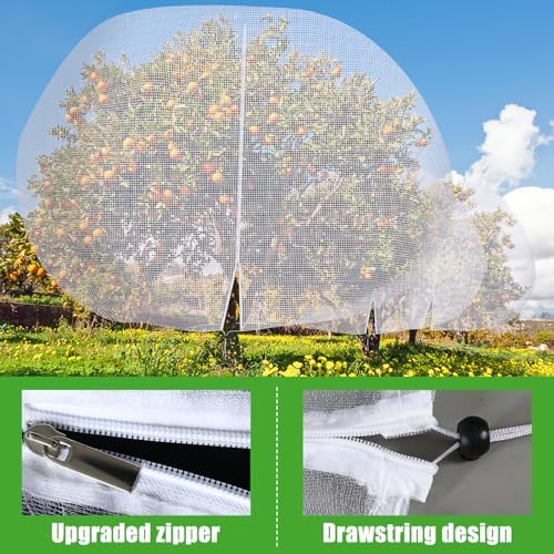 large fruit tree netting 15 x 15 ft on a desk or shelf