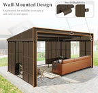 domi 12x16ft sunroom, wall mounted sunroom kit with, package contents