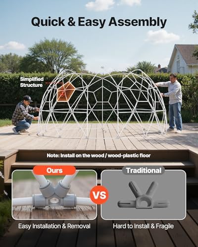 vevor garden dome tent 9.5 x 5.7 ft, package contents