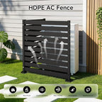 no dig privacy fence 3 panels, 42" h, package contents