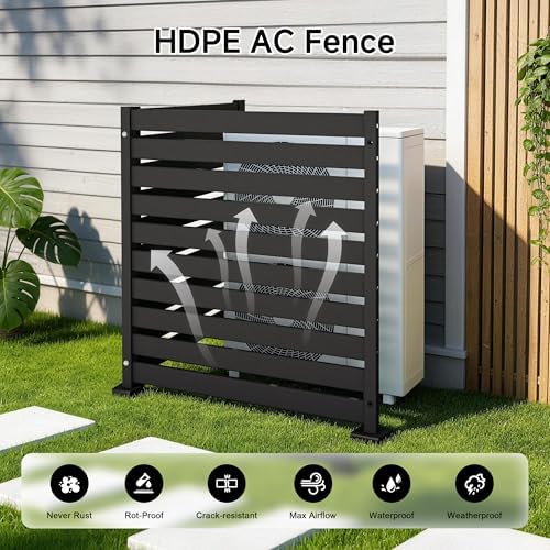no dig privacy fence 3 panels, 42" h, package contents