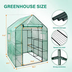 ipower walk-in greenhouse kit for outdoors with durable shown in use