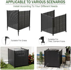 3 panels outdoor air conditioner fence, 48" w, front angle view