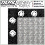 colourtree plus fence privacy screen, commercial grade 220 showing dimensions