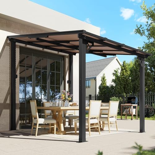 aoxun 8’x10’ gazebo for patio, gazebo pergola with on a desk or shelf