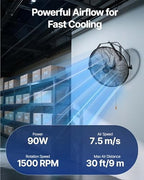 vevor wall mount fan, 18 inch 4150 cfm shown in use