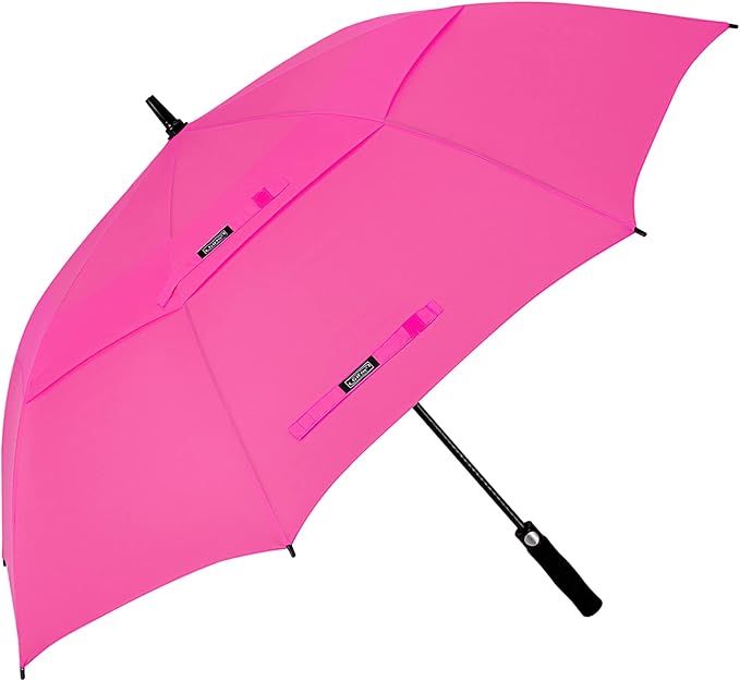 G4Free 47/54/62/68/72 Inch Automatic Open Golf Umbrella Oversize Extra Large Double Canopy Vented Windproof Waterproof Stick Umbrellas